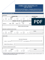 Formulario Registral N°1