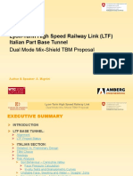 Dual Mode Mix-Shield TBM Proposal for Italian Section of Lyon-Turin High Speed Railway Link