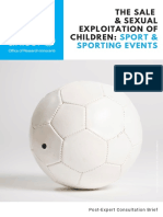 Sport & Sporting Events: The Sale & Sexual Exploitation of Children