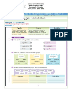 5to Agenda - Ficha Semana 3 Actividades de Nivelación Formativa (1) de Carolina