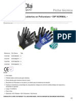 Ficha Técnica Guantes de Poliuretano.