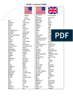 British vs American English differences