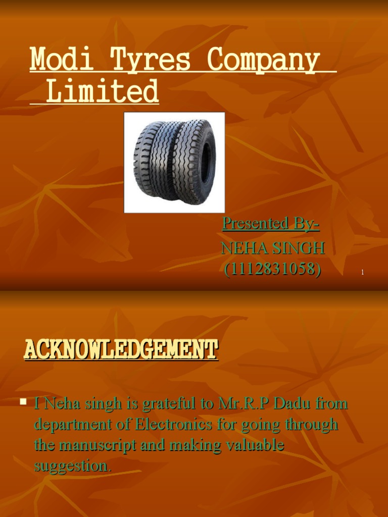 Modi Tyres Company PVT Limited PDF Tire Programmable Logic Controller