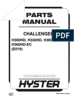 A Hyster h300hd, h330hd, h360hd, h360hd Ec Parts Manual (E019)
