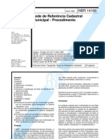 NBR 14166 - 1998 - Rede de Referência Cadastral Municipal