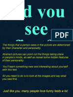 What You See Reveals Your Personality