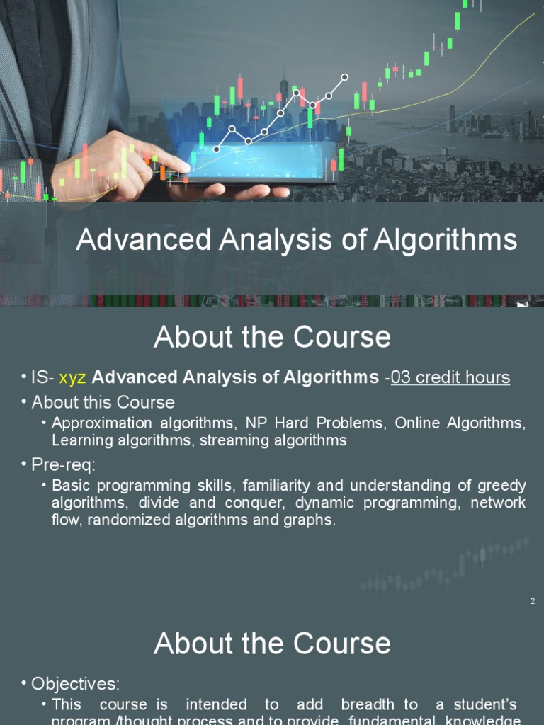 Advanced Analysis of Algorithms | PDF | Mathematical Proof | Theorem