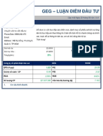 Tóm tắt luận điểm đầu tư GEG