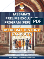 Iasbaba'S Prelims Exclusive PROGRAM (PEP) 2022: Medieval History Handouts
