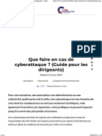 Que Faire en Cas de Cyberattaque - (Guide Pour Les Dirigeants) - Assistance Aux Victimes de Cybermalveillance