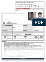 Cat 2020 Score Card: Common Admission Test 2020 (Cat 2020) Indian Institutes of Management