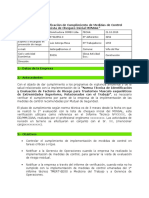 Formato - Informe Seguimiento y Verificación de Cumplimiento Medidas de Control