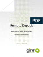 Intalacion de controlador para uso de Remote Deposit