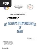 Relations Inter Personnel Les Et Crises