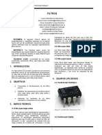 Filtros activos: paso bajas, paso altas y paso banda