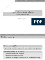 Machine Learning and Robotics: Lecture Notes, INF3480