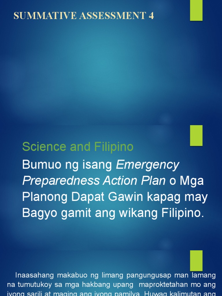 Sample Summative Assessment 4 Pdf