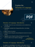 Structure of Language