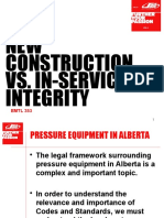 New Construction vs. In-Service Integrity