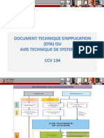 Document Technique D'Application (Dta) Ou Avis Technique de Systeme (At) CCV 134