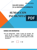 Clase 5 Suma Con Incognita