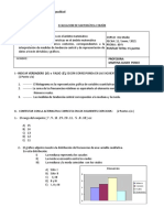 Evaluación Matemática Común 4°B (Estadística)