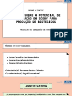 Estudo Sobre o Potencial de Aplicação Do Scoby para Produção de Biotecidos