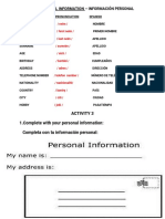 Personal Information