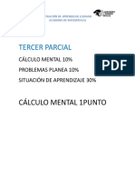 Academia de Matemáticas Tercer Parcial Problemas y Situación de Aprendizaje