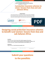 Designing Social Protection Insurance Schemes To Benefit Rural Women