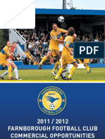 2011 / 2012 Farnborough Football Club Commercial Opportunities