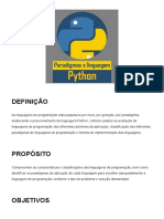 Paradigmas e linguagem Python