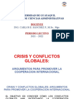 CRISIS Y CONFLICTOS GLOBALES - Argumentos para Promover La Cooperación Internacional