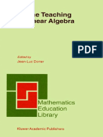 (Mathematics Education Library) J.-L. Dorier - On The Teaching of Linear Algebra-Springer (2000)