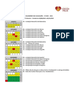 Calendário avaliações 4o ano 2022