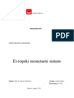 Evropski Monetarni Sistem - AminaKadirić
