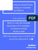 How To Extract Email From A Text Using Re Module in Python: Ashbab Khan