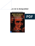 Rousseau Jacques - El Origen de La Desigualdad