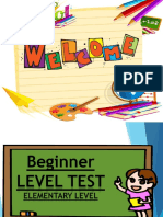 Kids Level Test2016 - Teacher Fhey