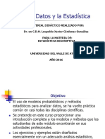 03LOS DATOS Y LA ESTADISTICA (Tamaño Muestra) 2016 Leo