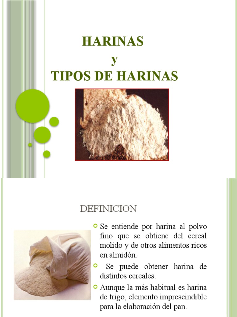 Clasificación y Tipos de Harinas | PDF | Panes | Trigo