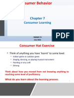 Consumer Learning Process