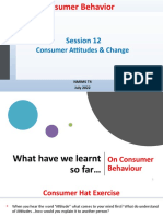 Consumer Attitudes & Change: Session 12
