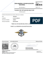 Certificado Sit. Militar Al Dia