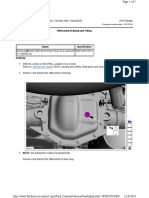 205-02 Rear Drive Axle and Differential - General Procedures - Differential Draining and Filling