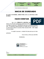 Constancia de Egresado - Grijalva Aranda, Ronald Wilson (R)