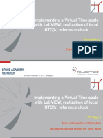 Implementazione Di Una Virtual Time Scale in LabVIEW Realizzando Un Clock Di Riferimento Atomico Locale UTC (K)