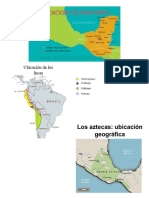 Ubicaciones de Los Mayas Aztecas e Incas