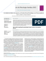 Prueba Pericial Psicológica en El Proceso Judicial