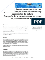 El Salon de Clases Como Espacio de Negociacion Ent